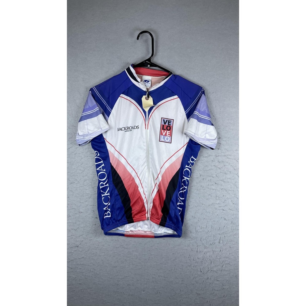 Voler Backroads‎ VELOVELO Cycling Jersey Mens Small Full Zip Multicolor USA Bike
